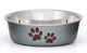 Loving Pets Metallic Dog Bowl Blueberry SM