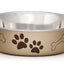 Loving Pets Metallic Dog Bowl Champagne SM