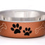 Loving Pets Metallic Dog Bowl Copper LG