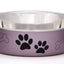 Loving Pets Metallic Dog Bowl Grape SM