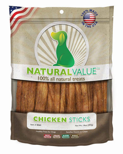 Loving Pets Natural Value Sticks Dog Treats Chicken 14oz