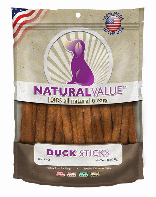 Loving Pets Natural Value Sticks Dog Treats Duck 14oz