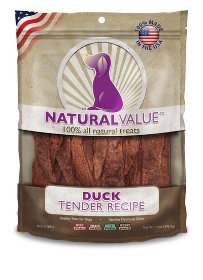 Loving Pets Natural Value Tender Dog Treats Duck 14oz