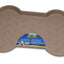 Loving Pets Spill - Proof Bone Shaped Dog Mat Tan LG