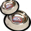 Loving Pets Traditional No-Tip Stainless Steel Dog Bowl Silver 16 Ounces