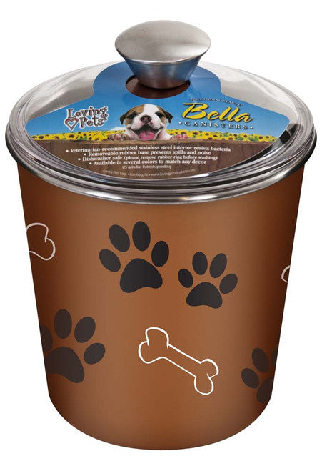 Loving Pets Treat Canister Copper - Dog