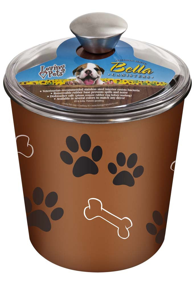 Loving Pets Treat Canister Copper