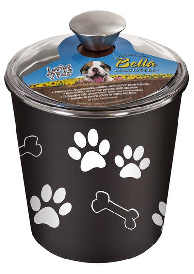 Loving Pets Treat Canister Espresso - Dog