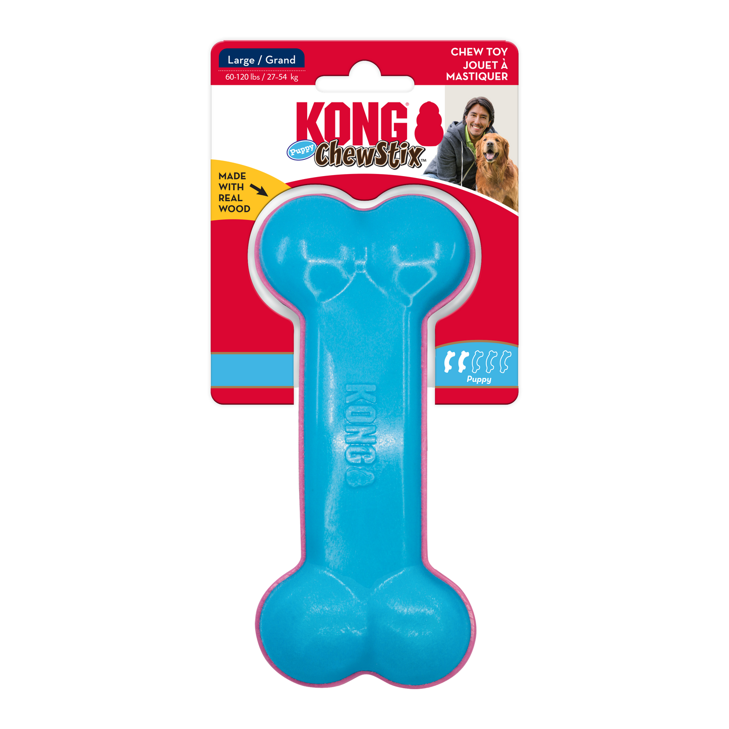 KONG ChewStix Puppy Curve Bone Large 035585363288