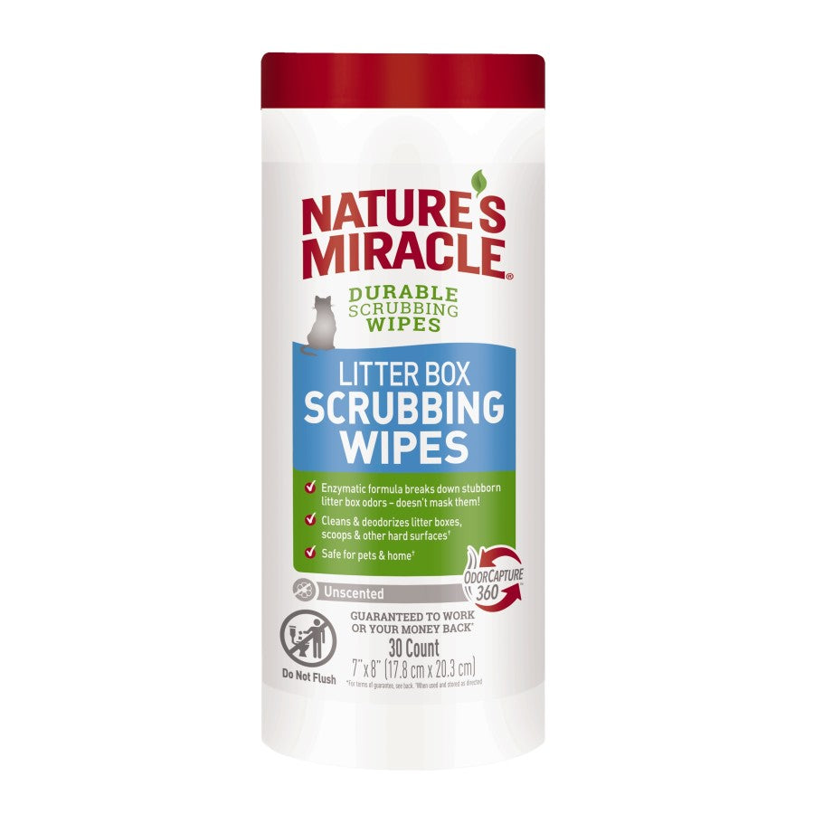 Nature's Miracle Litter Box Scrubbing Wipes 30ct