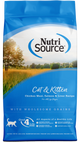 NutriSource Cat & Kitten All Life Stages Dry Cat Food Chicken Meal, Salmon & Liver 4 lb 073893280125