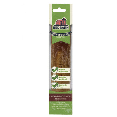 Redbarn Pet Products Dur-A-Bulls Stick Hickory BBQ 40Ct, Medium 785184011034