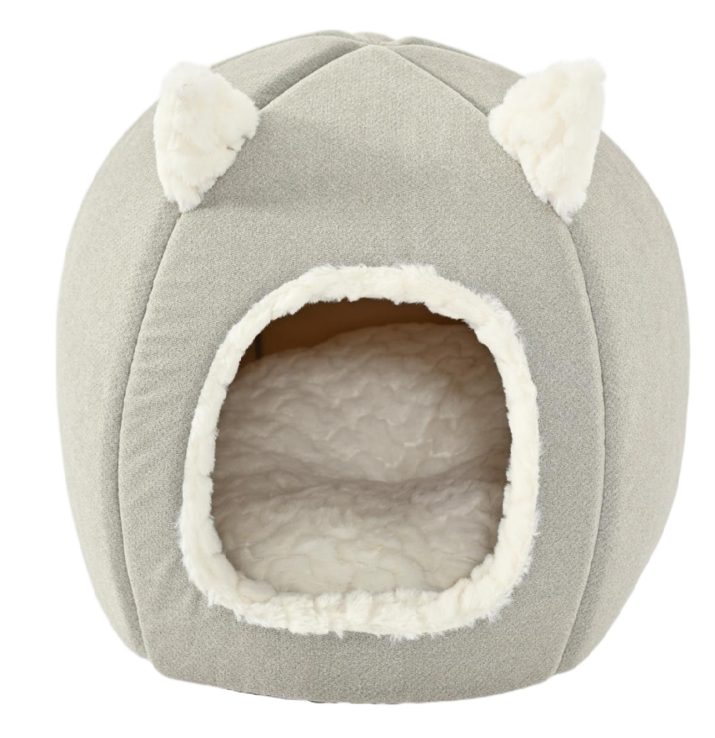 Max & Marlow Cat Dome w/ Ears White 810162077051