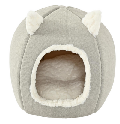 Max & Marlow Cat Dome w/ Ears White 810162077051