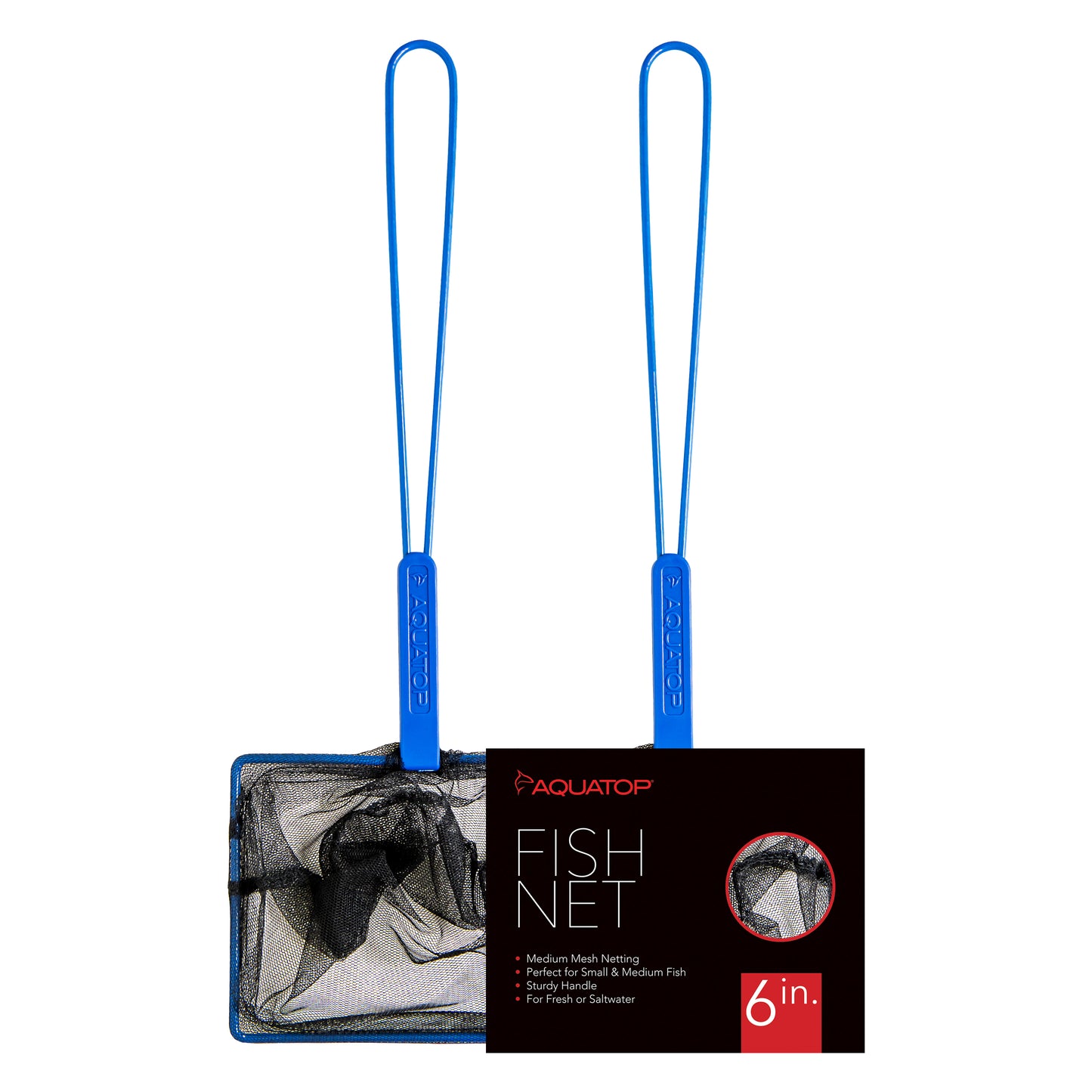 Aquatop Fish Net Medium Mesh Standard Handle 6 in 819603016734
