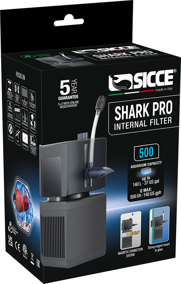 Sicce SHARK PRO Internal Filter 500 132 GPH 8011469974605