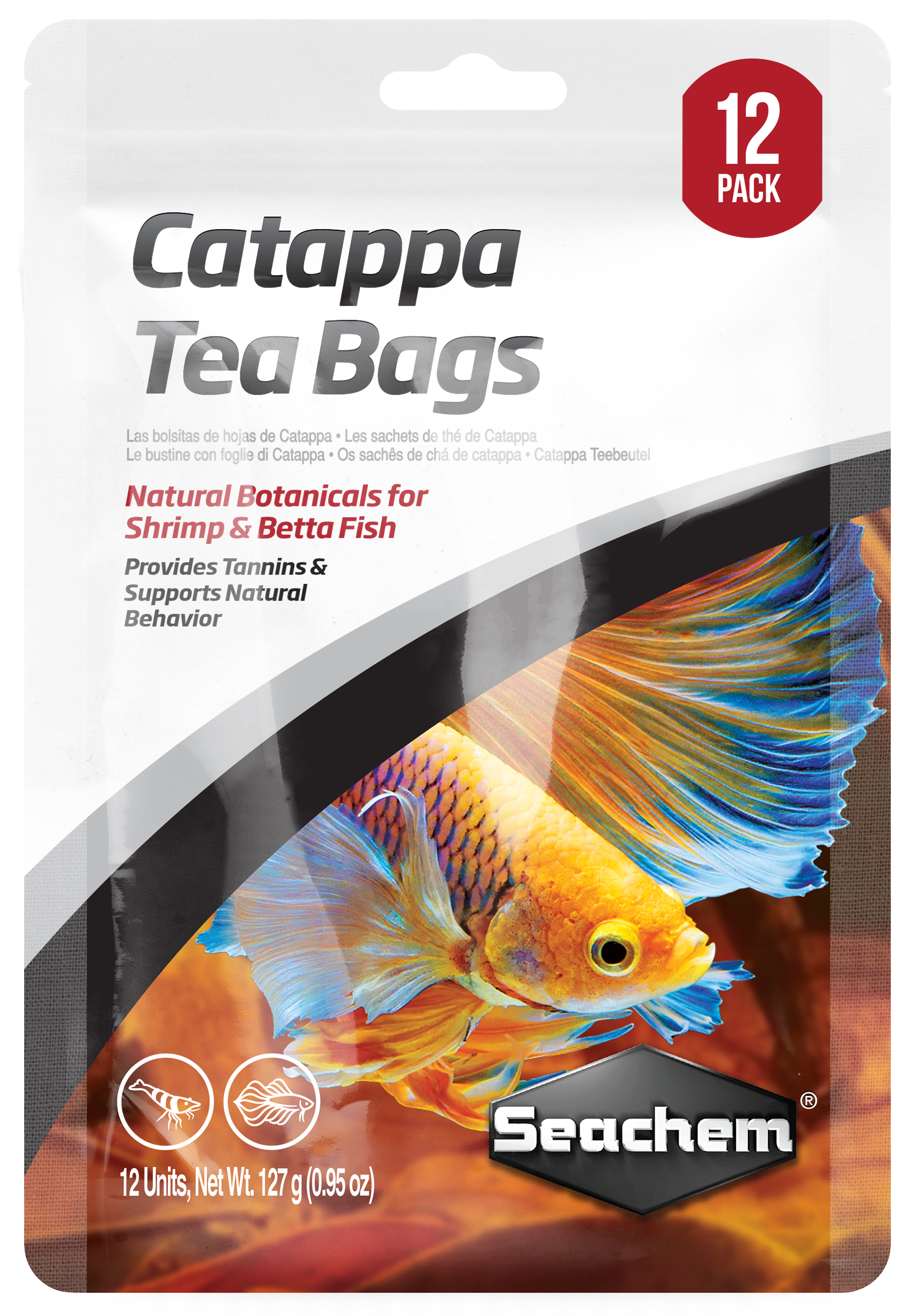 Seachem Laboratories Catappa Water Conditioner Tea Bags 12 pk 000116000062