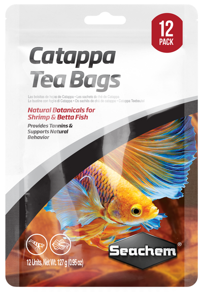 Seachem Laboratories Catappa Water Conditioner Tea Bags 12 pk 000116000062