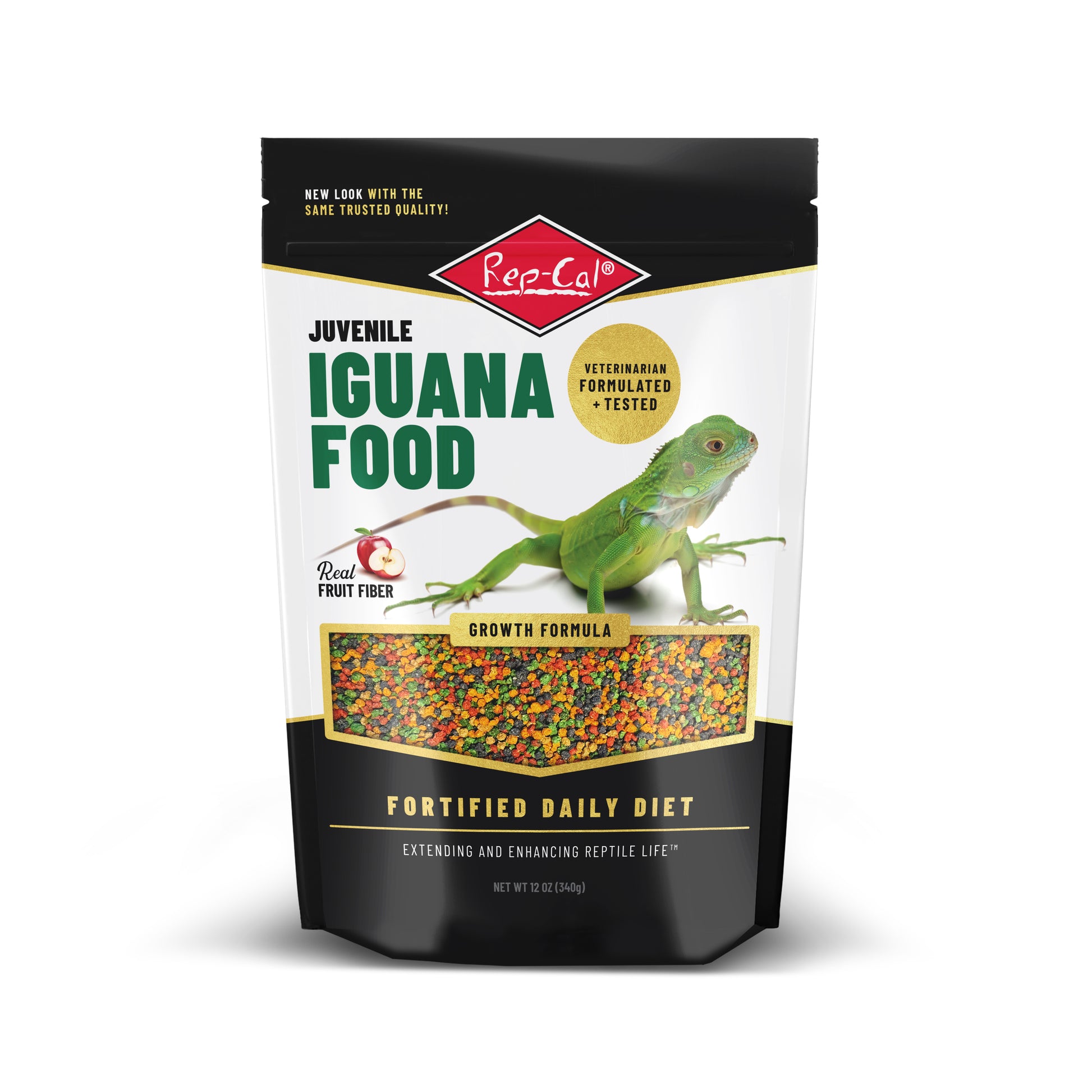 Rep-Cal Research Labs Growth Formula Juvenile Iguana Dry Food 12 oz 788286004027