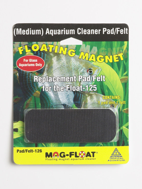 Mag-Float Replacement Pad/Felt Floating Magnet Cleaner for Glass Aquariums Black MD