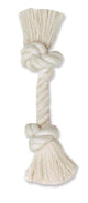 Mammoth 100% Cotton Rope Bone Dog Toy White 16in XL