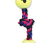 Mammoth 3 Knot Tug Dog toy w/4in Tennis Ball Multi-Color 20in MD
