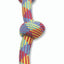 Mammoth Braidys 4 Knot Rope Tug Dog Toy Multi-Color 34 in