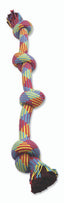 Mammoth Braidys 4 Knot Rope Tug Dog Toy Multi - Color 34