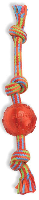 Mammoth Braidys Tug with TPR Ball Dog Toy Assorted 11in SM