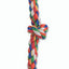 Mammoth Cloth Dog Toy Rope 3 Knot Tug Multi - Color 20in MD