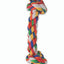 Mammoth Cloth Dog Toy Rope 4 Knot Tug Assorted 27in LG