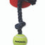 Mammoth Denim 3 Knot Tug with Ball Dog Toy Grey 20in MD
