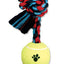 Mammoth Pull Tug Dog toy w/Tennis Ball Multi-Color 20in MD
