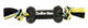 Mammoth TireBiter Bone w/Rope Dog Toy Multi - Color 16in LG