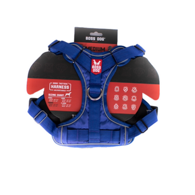 Boss Dog Tactical Dog Harness Blue Medium 850036272250