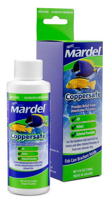 Mardel Coppersafe Chelated Copper Treatment 4 fl. oz - Aquarium
