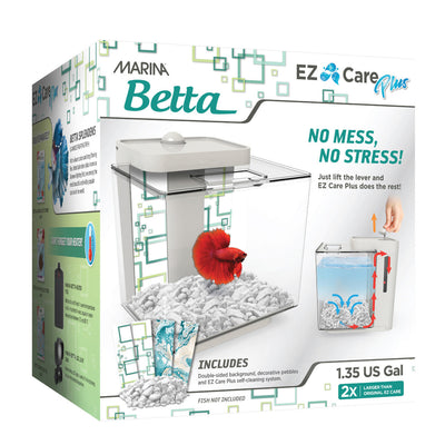 Marina EZ Care Plus Betta Aquarium 1.3 gal White 015561133364