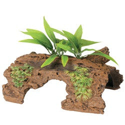 Marina Natural Malysn 1/2 Dwd.log W/plants, lg 12260 015561122603