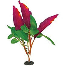 Marina Naturals Red and Green Waffle Leaf Plant Medium Pp112{L + 7} - Aquarium