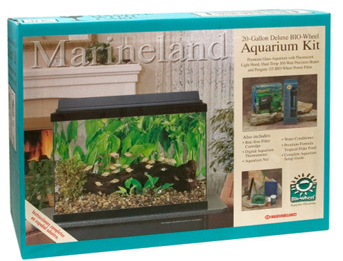Marineland BIO - Wheel LED Aquarium Kit Black Clear 20 gal