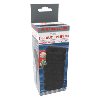Marineland Foam Filter for Penguin Filters Pro 125,175 & 275 Black 1 Count - Aquarium
