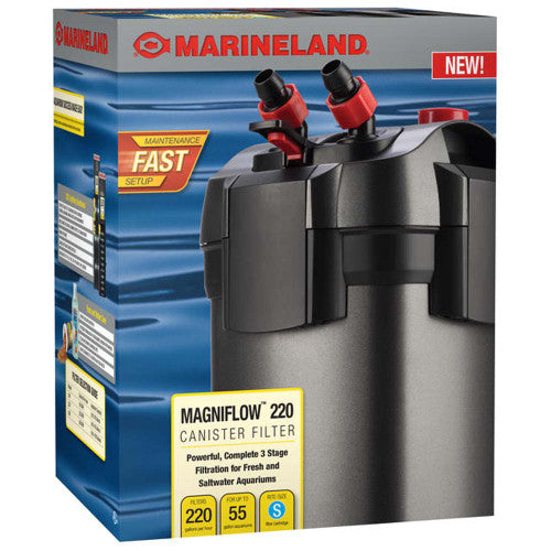 Marineland Magniflow 220 Canister Filter Black Grey - Aquarium