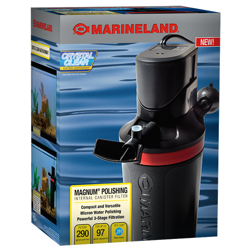 Marineland Magnum Polishing Internal Canister Filter Black - Aquarium