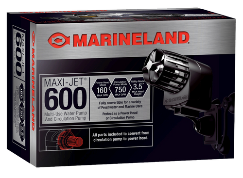 Marineland Maxi - Jet 600 Pro Water and Circulation Pump 160 - 750 GPH Aquarium