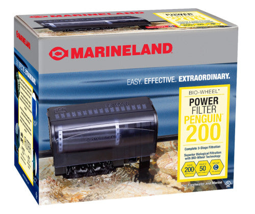 Marineland Penguin 200 Power Filter Black GPH - Aquarium