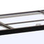 Marineland Rectangular Glass Canopy 125 150gal w/2 braces Clear Black 72in X 18in - Aquarium