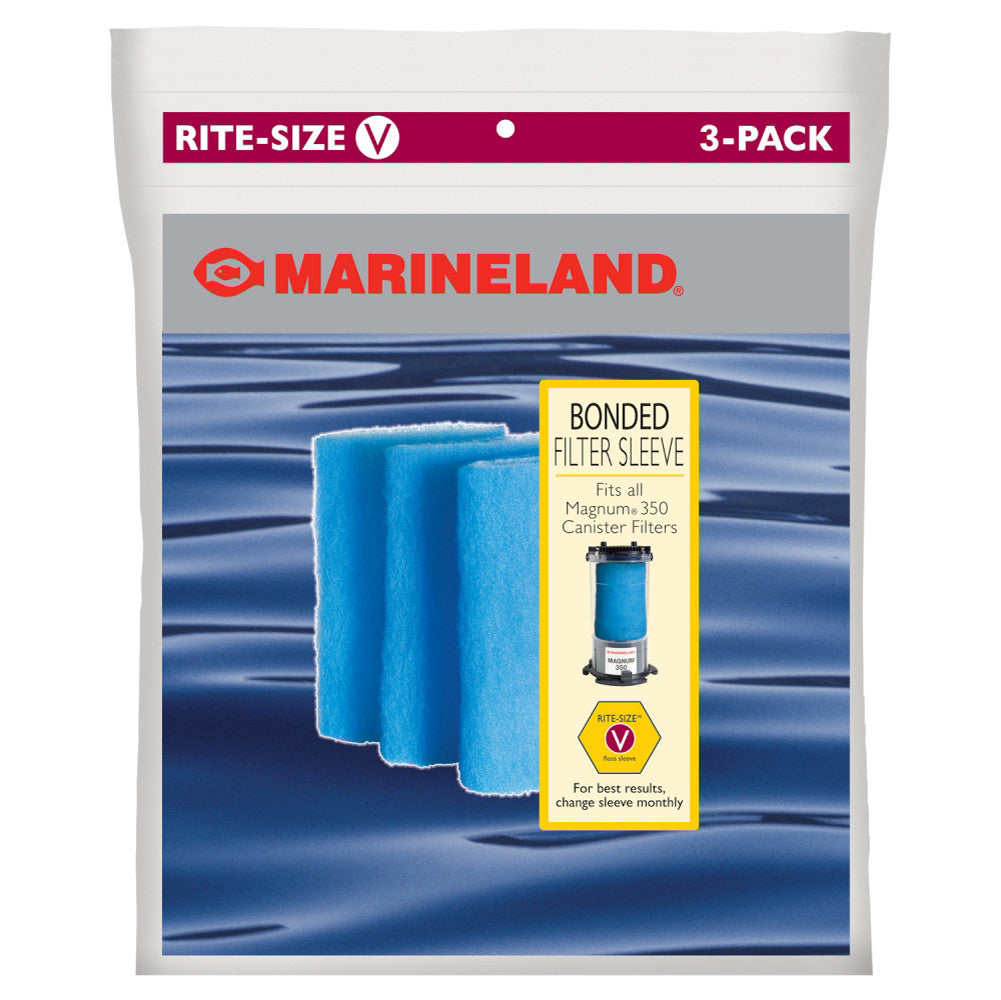 Marineland Rite-Size V Bonded Filter Sleeve 3 Pack Size: V
