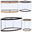 Marineland Tempered Column Aquarium Tank Clear Black 37 gal 20x18x24 in SD - 3