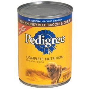 Mars Pedigree Chunk Beef Bacon and Cheese 12/13.2z {L - 1} C= 798359 - Dog