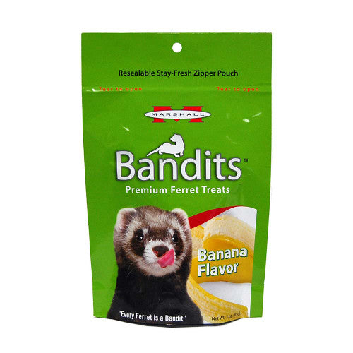 Marshall Bandits Ferret Treat Banana 3 oz - Small - Pet